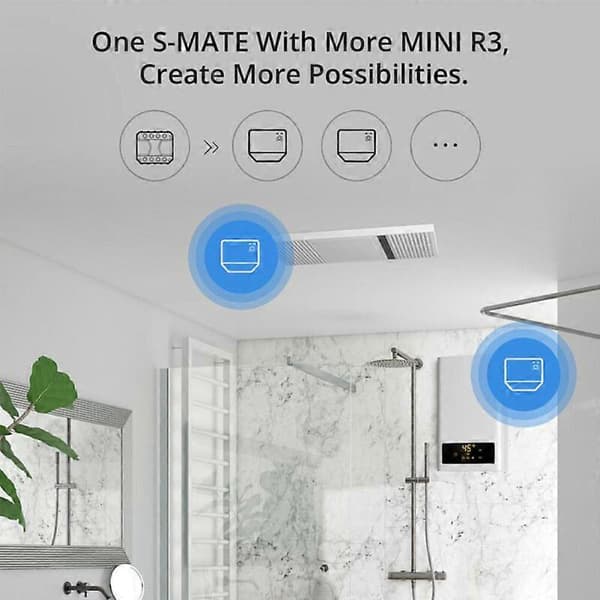SONOFF DUAL R3 WiFi Bluetooth Smart Switch 16A S-MATE Switch Fjärrkontroll S-MATE S-MATE
