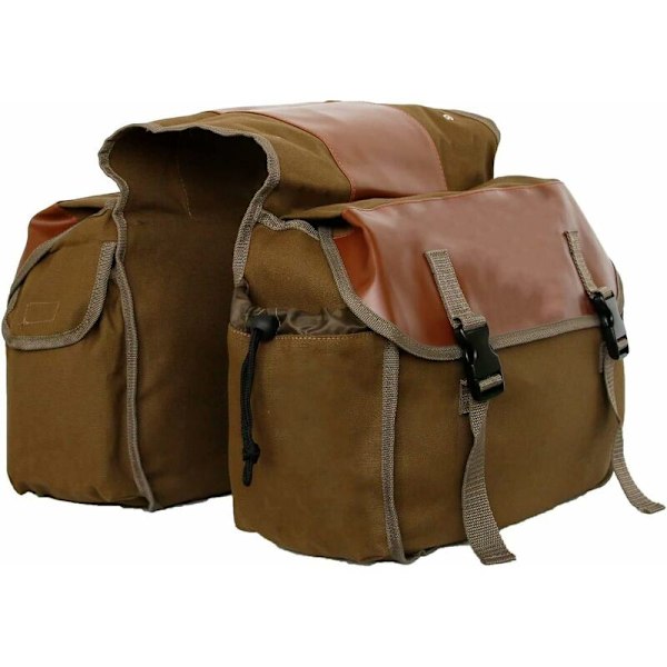 Udendørs Cykel Bagagebærer Taske Camel Bag MTB Cykeltaske Stor Kapacitet Brun 44*15*27cm