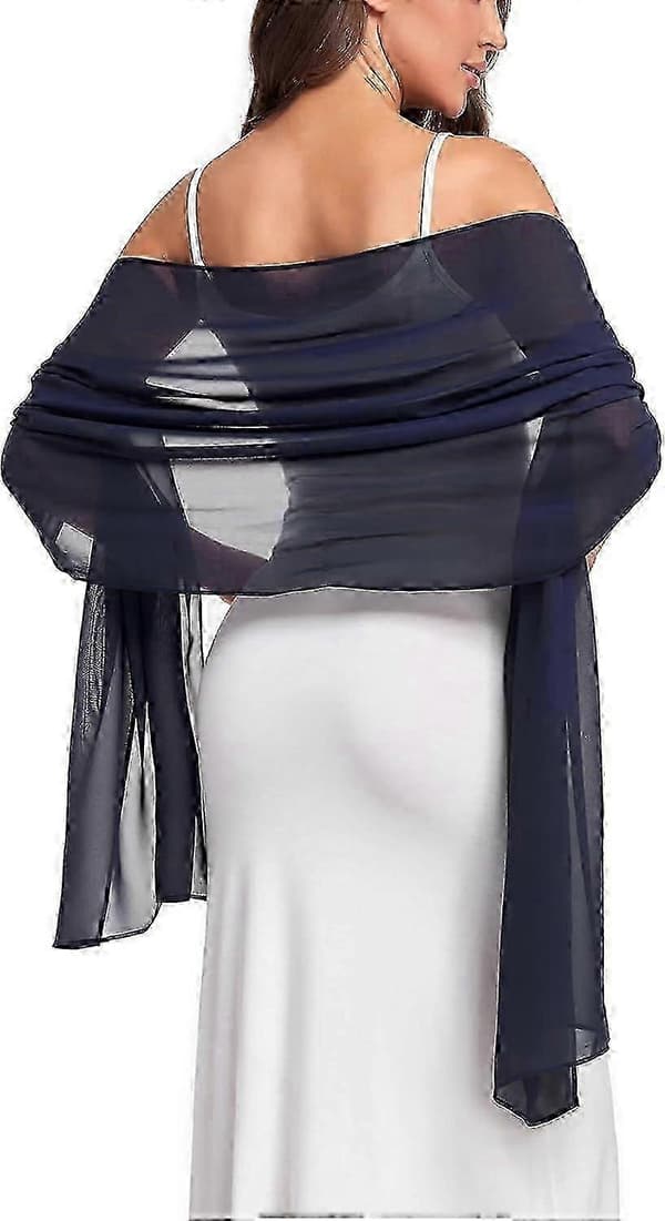 Bløde Chiffon Tørklæder Sjaler og Wraps til Aftenkjoler Bryllupssjal Wraps Brudetørklæde til Kvinder