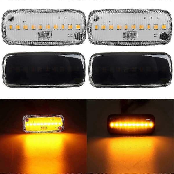 Dodge Caliber Nitro LED sidemarkeringslys til Chrysler 200 300c Sebring Lancia sort black
