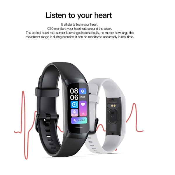 bluetooth smart sportsarmbånd (sort),
