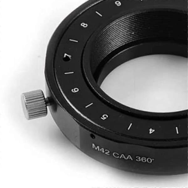 360 CAA Rotator Justerer Kameravinkel M42 Adapter Astronomisk Teleskop Tilbehør S8268