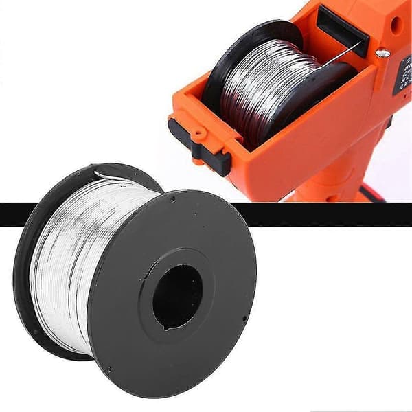 4 stk. 110m stålbindetråd 0,8 mm til automatisk maskine