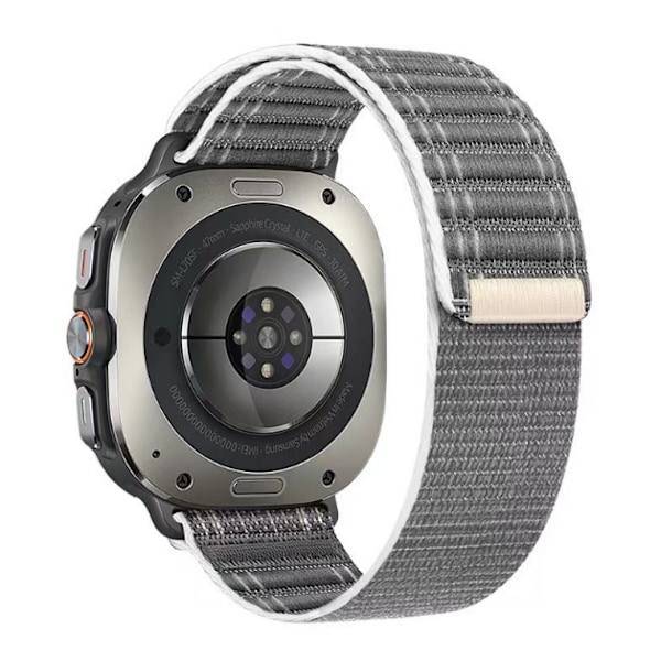Snyggt Nylon Armband för Samsung Galaxy Watch Ultra - 22mm Grå Grå
