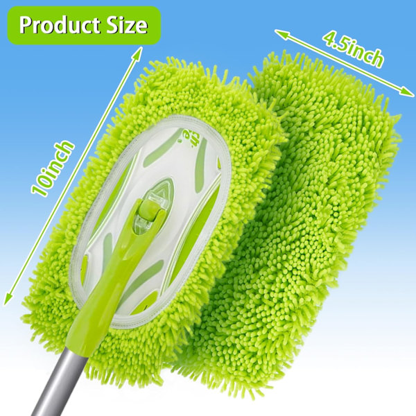 Genanvendelige tørre moppeklude i mikrofiber til vådmopper Kompatibel med Swiffer Sweeper Mop Erstatningsmopper til rengøring af gulve med hård træoverflade 4 Pack