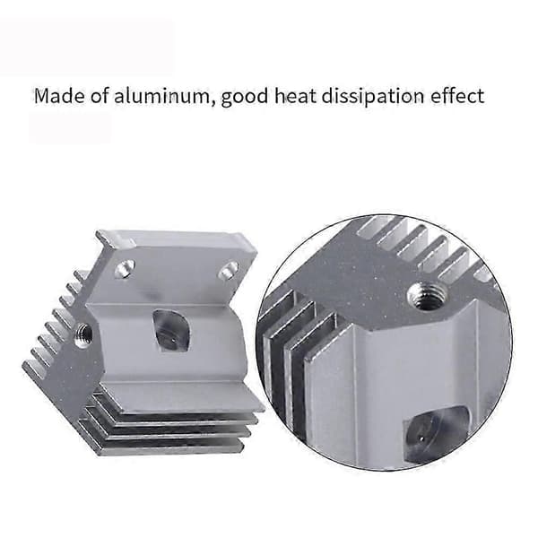 Køleplade aluminiumsradiator god spredning til K1/K1 MAX/K1C Hotend 3D-printertilbehør-God