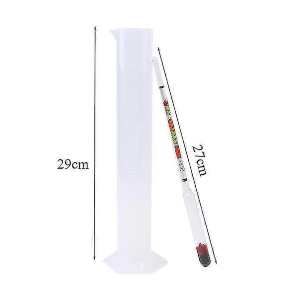 3 stk/sæt Triple Scale Hydrometer og Testglas til brygning af øl og vin derhjemme