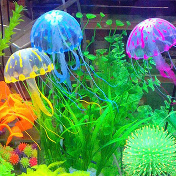 Goplefisk Lampe Akvarium Fluorescerende Simulation 6 Stykker, Medium Størrelse, En af Hver Farve