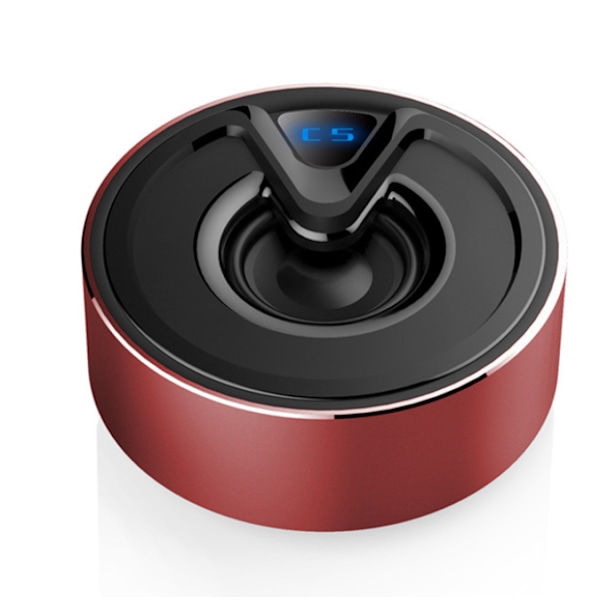 Metallinen Bluetooth-kaiutin, Mini Langaton Alumiiniseos Subwoofer-kaiutin (Punainen)
