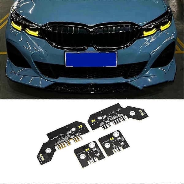 CSL Gule DRL LED-moduler Board Sæt Passer til BMW 3-serie G20 PreeLCI Adaptive LED-forlygter 2019-20