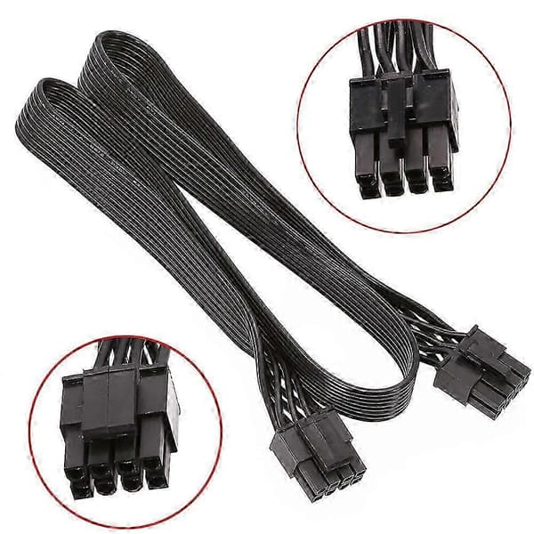 CPU 8-bens han til CPU 8-bens (4+4 ben) han EPS-12V bundkortadapterkabel til modulær strømforsyning 60 cm