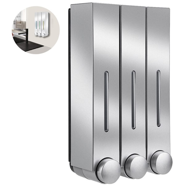 6028 Silver Tre Koppar Handpressad Tvåldispenser