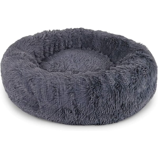 Rund hundkorg Kattmatta Donutkorg Ø 60 cm (L) mörkgrå
