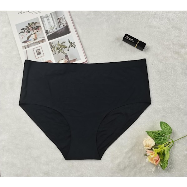 Bikinitrosor med hög midja, set Svart+röd Svart+röd XXL