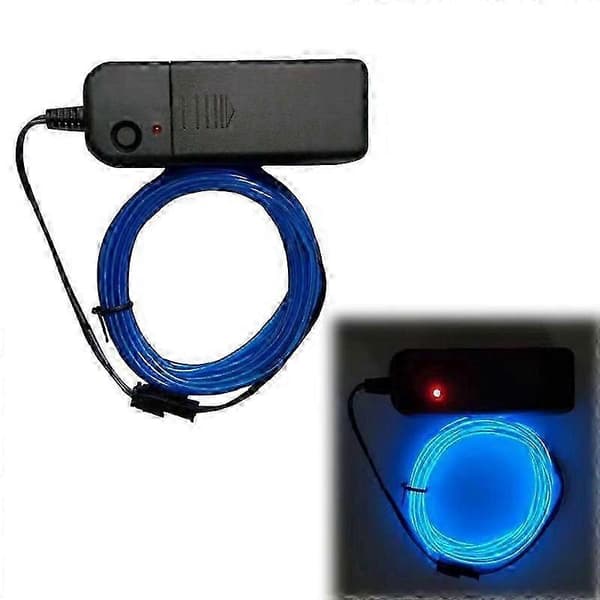 Neon LED bilinteriør belysningsstrips med USB-stikadapter og controller 1 til 3 1 to 3