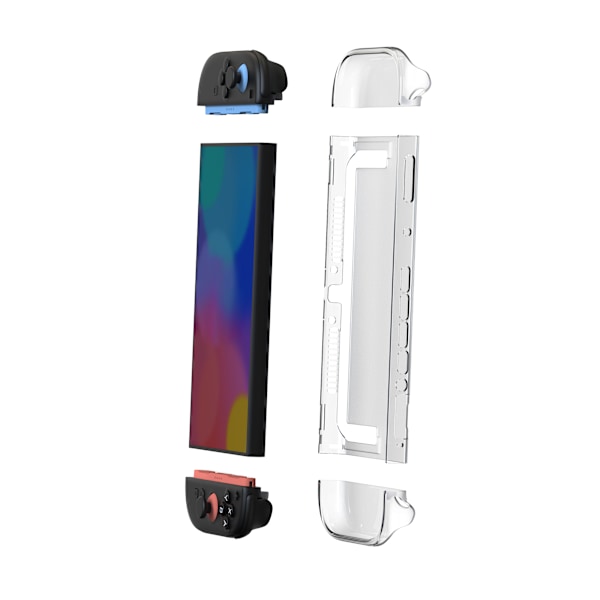 Krystalklar PC-etui til Nintendo Switch 2 - Delt design
