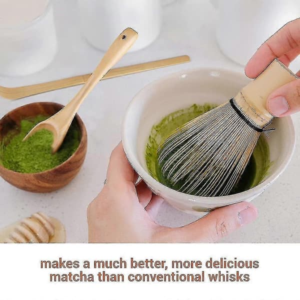Traditionelt bambus Matcha piskeris sæt inkluderer ske og teske