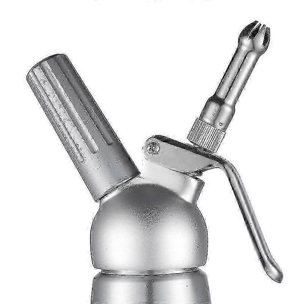 Aluminium flødesifon dispenser til flødeskum og desserter, 3 dyser