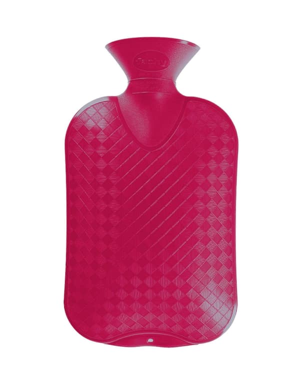 2 litran timanttikuvioinen kuumavesipullo Bordeaux Red