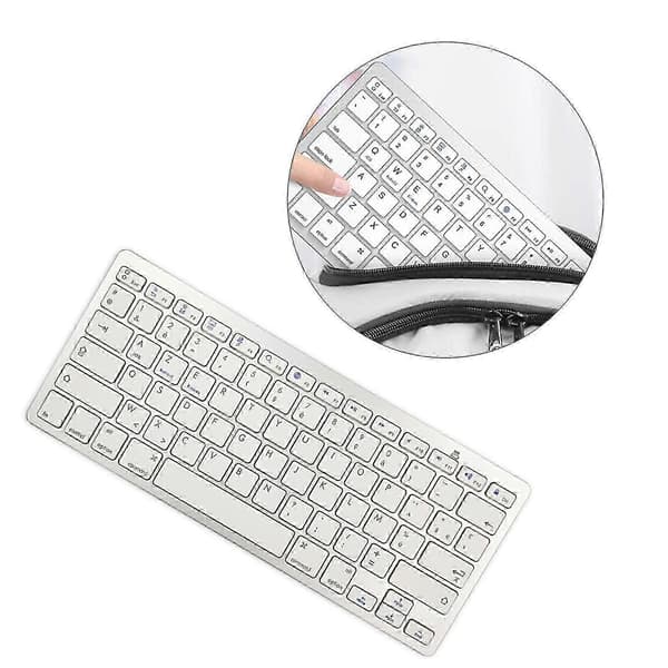 Desktop-tastatur 78 taster tysk layout flydende knap til pc