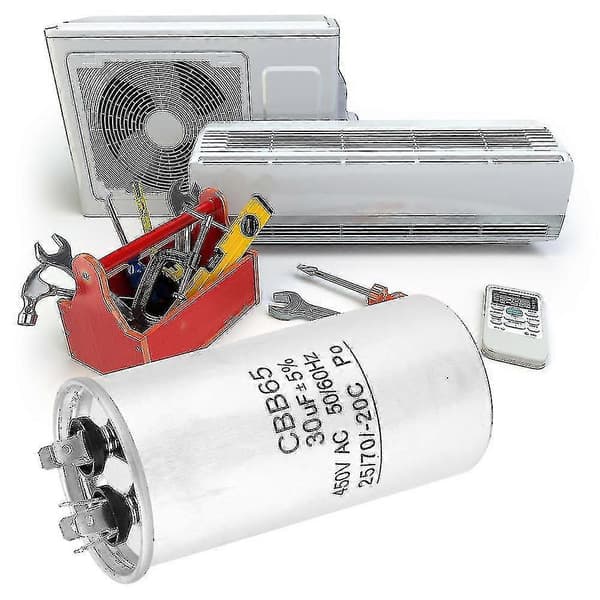 30UF 450V CBB65 Kompressor Startkondensator Udskiftning