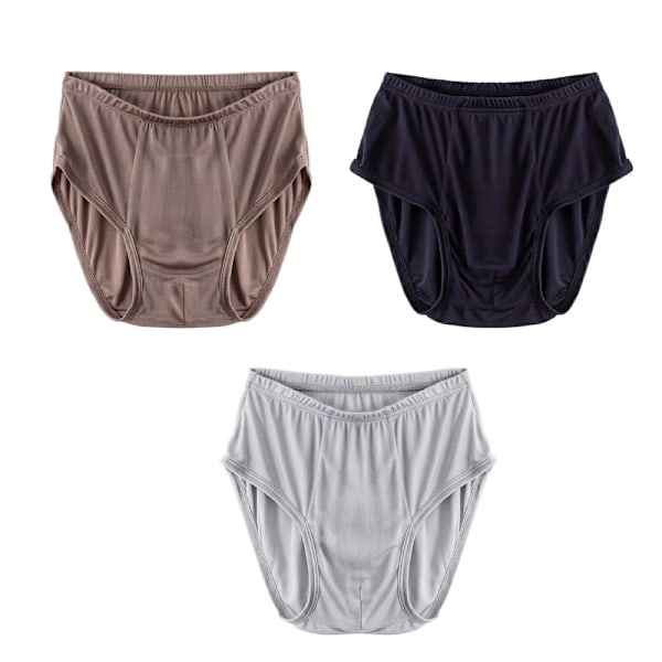 4-pack herr silkesboxerbriefs andningsbara bekväma underkläder Flerfärgad 1 Flerfärgad 1 XXXL