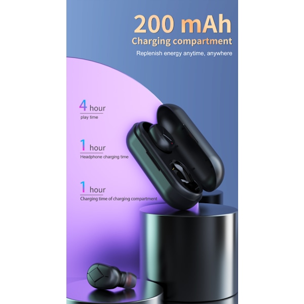 Englantilaiset Bluetooth-kuulokkeet (musta)