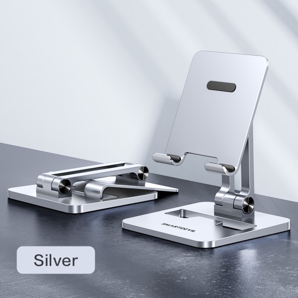 SmartDevil Metal Bordstelefonställ för iPhone iPad Justerbart silver-