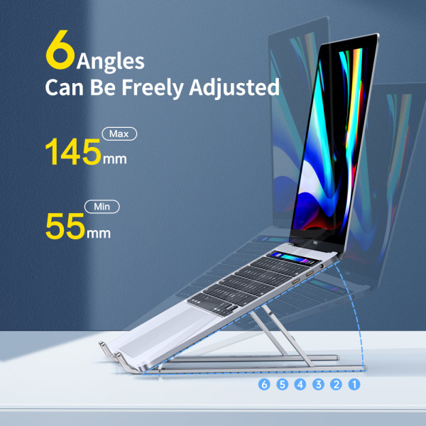 SmartDevil Laptop Stand Desktop Mini hopfällbart Portable Stand silver-