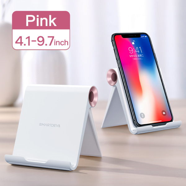 SmartDevil telefonhållare för iPhone hopfällbar telefonhållare rosa