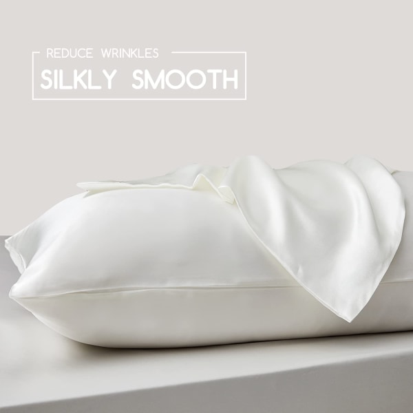 Silk Satin Örngott 2-pack (utan fyllmedel) White 50*66cm