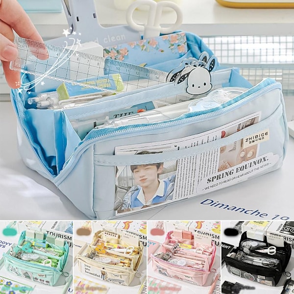 Blyantsæske Etui BLÅ Blue