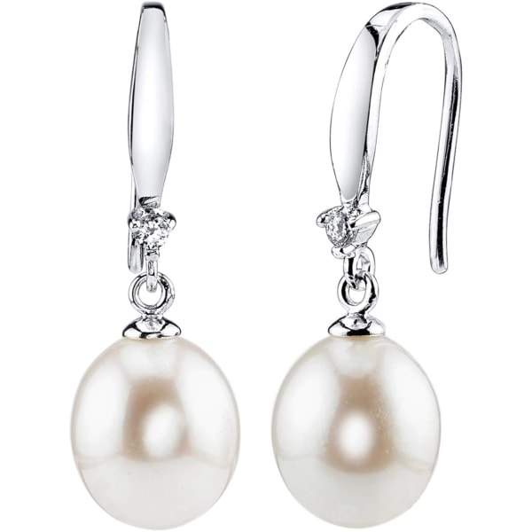 Äkta pärlor Dangle örhängen för kvinnor med äkta AAA-kvalitet Wh