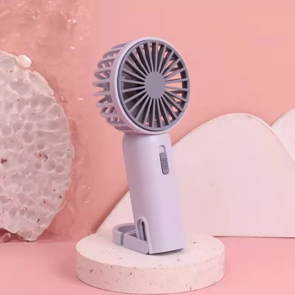 Fabrik Hot Engros Genopladelig Mini Fan Bærbar Håndholdt Usb Fan Foldbar Clip Hånd Fan Blue