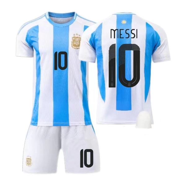 America's Cup-Argentina hemmatröja nr 10 Messi nr 11 Di Maria sportdräkter för vuxna No socks size 10 XL