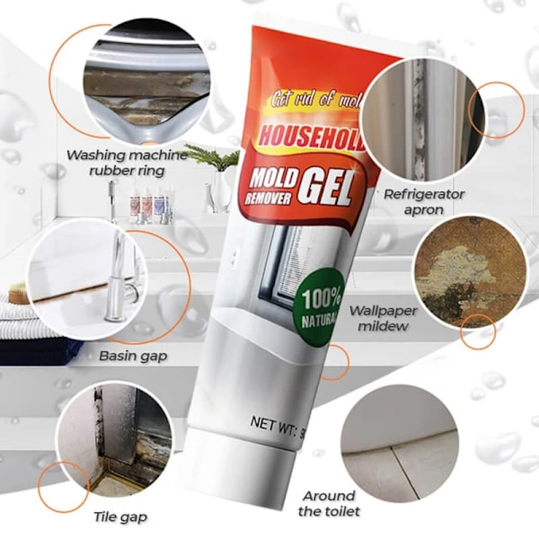 Mögelgel Väggplattor Tvättmaskin Kylskåp Hemhjälpmedel Anti-mögelmedel