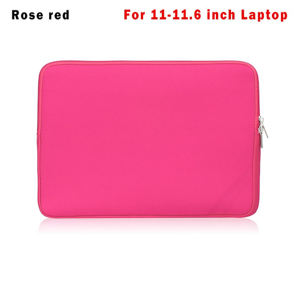 Laptopväska Fodral Omslag ROSERÖD FÖR 11-11.6 TUM roseröd rose red For 11-11.6 inch