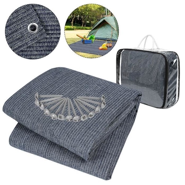 YRHOME Markisematte Teltmatte Campingmatte Vanntett Markisematte Teltgulvmatte 2.5x4m