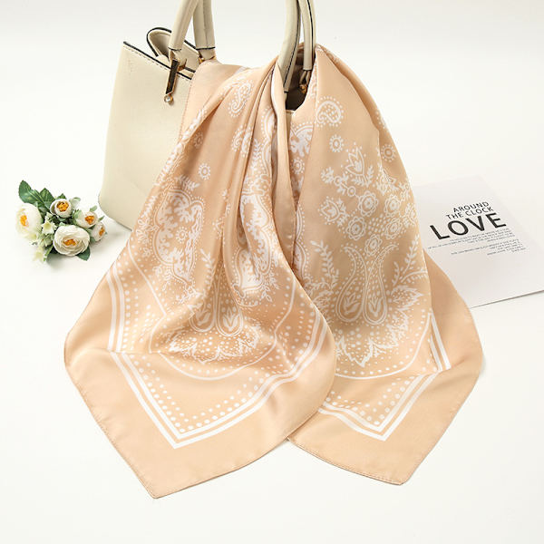 3 stk. 70 cm satin hovedtørklæde hår tørklæde silke hovedtørklæde silke bandana