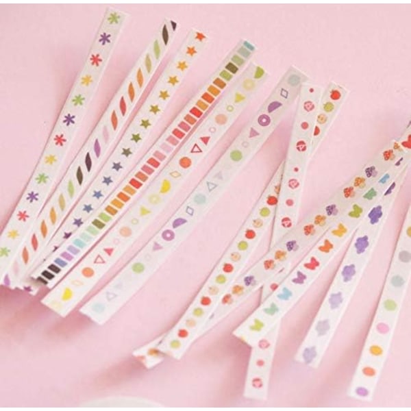 Washi-teippi, Scrapbook-teippi askartelutarvikkeet 5 mm leveä DIY:lle, koristeelliset askartelut, lahjapaperit, Scrapbooking (ohut gradientti 12) Thin Gradient 12