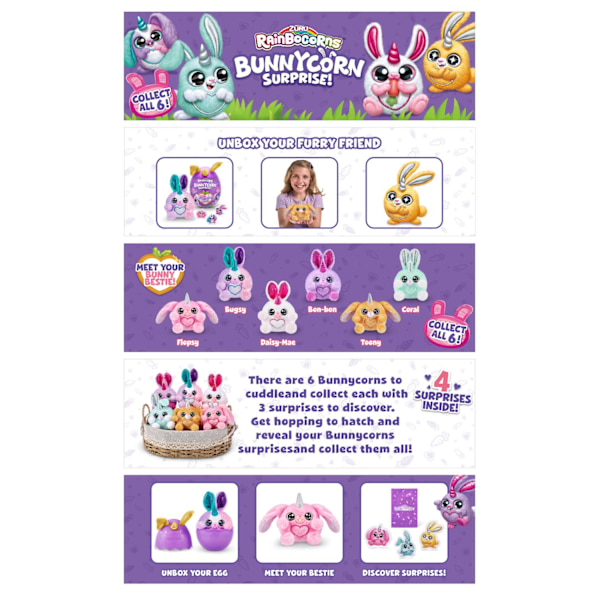 Rainbocorns Bunnycorn Surprise flerfärgad