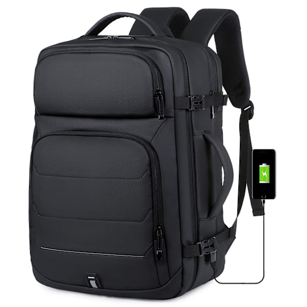Käsimatkatavaroiden reppu 45x36x20 easyjet laajennettava matkareppu USB-portti Nylon kannettavan tietokoneen laukku 17 tuumaa vedenpitävä matkalaukku Easyjet lentokoneen matkustamoon