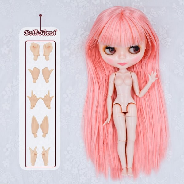 Neo Blyth Doll Anpassad NBL Glansig Ansikte, 1/6 OB24 BJD Blyth Doll Anpassad Blyth Dockor för Flickor, Present för Samling NBL09 HNBL01