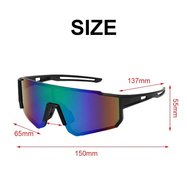 Ulkoilmasuojalasit miehille, pyöräilylasit, pyöräilylasit naisille, UV-suojatut kalastuslasit polkupyörään C7 Sport Sunglasses