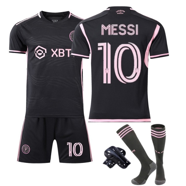 2324 Miami International Black Away nr 10 Messi MLS Strumpor Fotbollströja Sportkläder 18