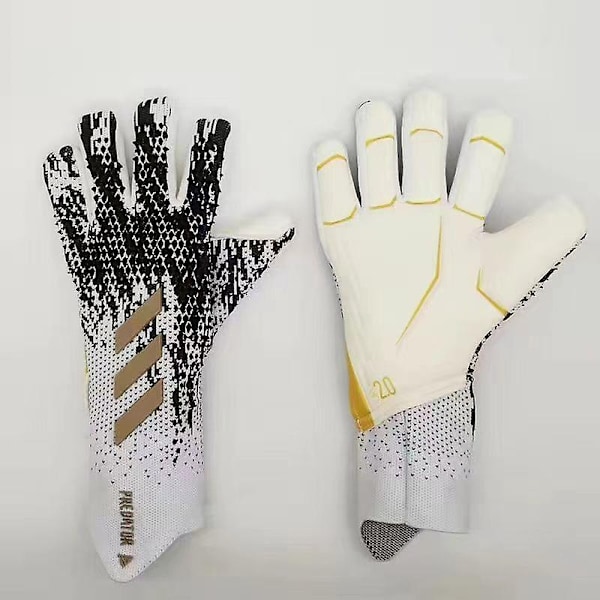 Professionella vattentäta halkfria handskar i silikon och latex för fotboll, vuxna och barn #1 - Perfekt svart och vit black and white 7