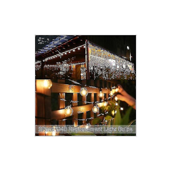 Speciell glödlampa, varmvit, 3-pack, Ac220-230v 1w E12 G40