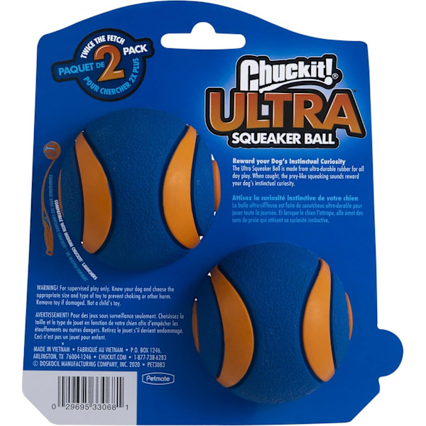 Piipaava Pallo Koiran Leikkiin, Keskikoko (5cm) 2 Pakkaus, Keskikokoisille Roduille