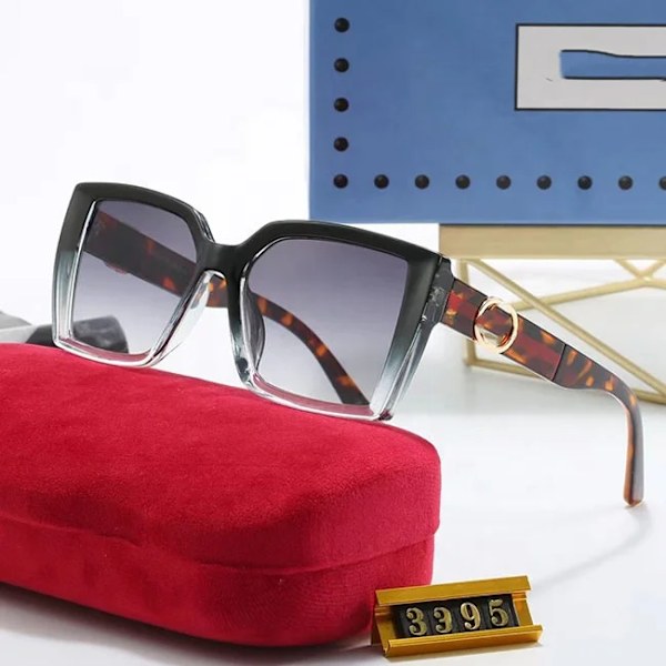 Daglige opdateringer G C Cat Eye solbriller Luksus berømt mærke med æske Dame designer solbriller 2024 White With  case