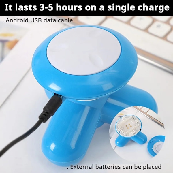 Mini Handhållen Massager Bärbar helkroppsvibrerande massager för avkoppling Ed